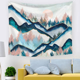 Painting Mountain Forest Home Decor Tapestry IB24478