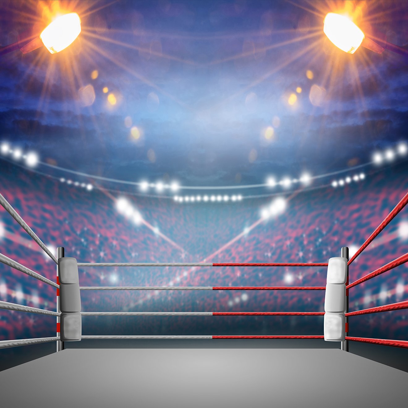 Background of Sports Fighting Arena Stage Photography Backdrop IBD-19748 - iBACKDROP-Arena Stage Photography Backdrop, photo studio backdrops, professional photo backdrops, Sports Fighting backdrop