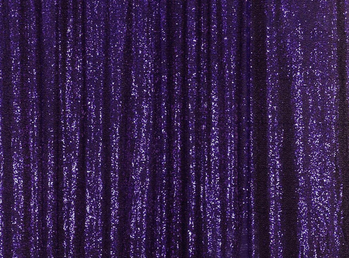 Cadbury Purple Sequins Backdrop Sequin Fabric Mermaid Sequin Fabric IBD-24140 (With Pocket) - iBACKDROP-Cadbury Purple Sequins, mermaid sequin fabric, reversible sequin fabric, sequin fabric, stretchy sequin fabric