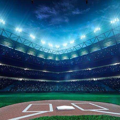 Baseball Background Sports Backdrop G-280 - iBACKDROP-Love Backdrop, Patterned Backdrops, Themed Patterned Backdrops, Valentine's Day Backdrops, Valentines Day Backdrop
