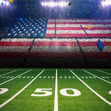 Football Background Green Backdrops G-366 - iBACKDROP