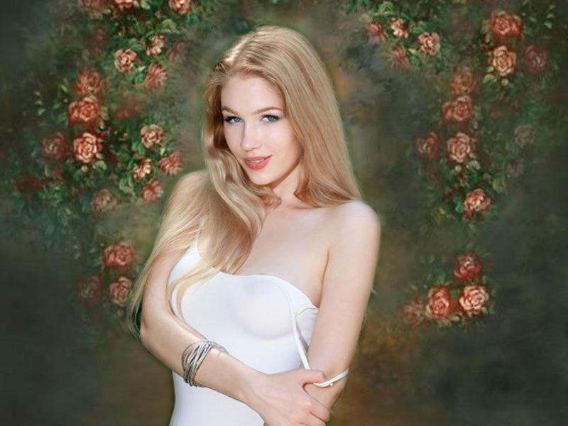 Patterned Backdrops Flower Backdrop Blurry Backgrounds G-436