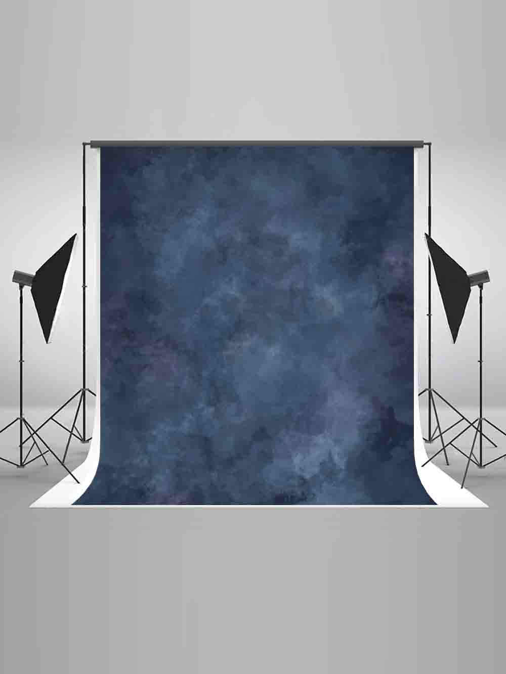Blue Portrait Background Abstract Textured Backdrops IBD-19486