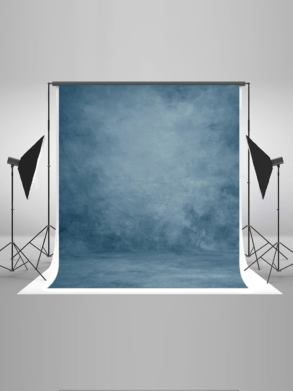Bluish Green Crack Texture Abstract Background Portrait Photography Backdrop IBD-19711