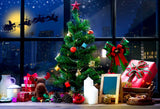 Christmas Interior Decoration Snata Christmas Tree Backdrop IBD-246962 size: 7x5