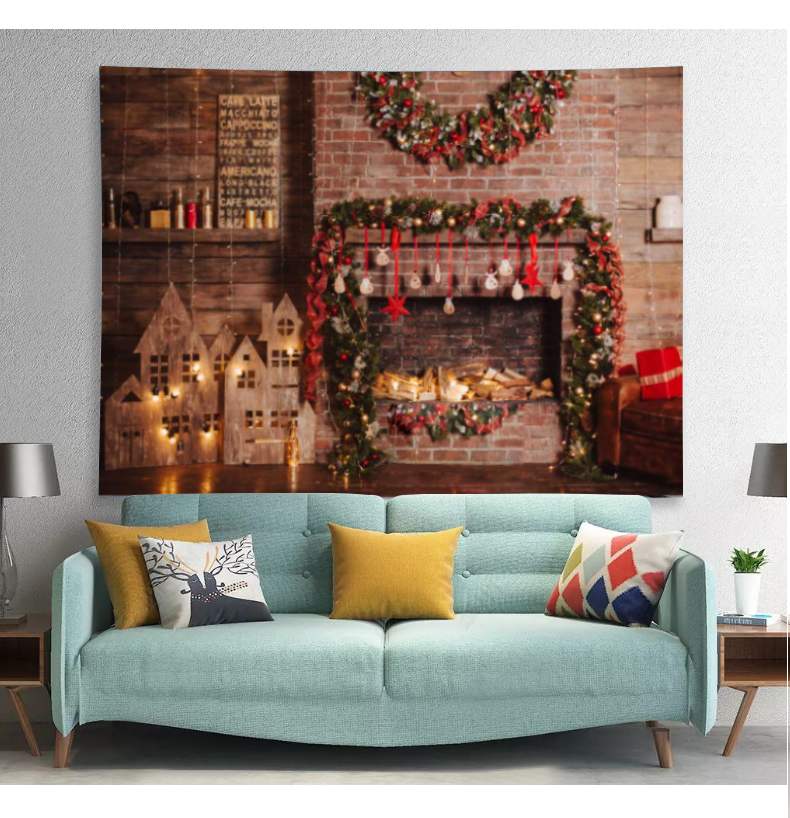 Christmas Decorations Wall Background Photography Backdrops IBD-19186  preview