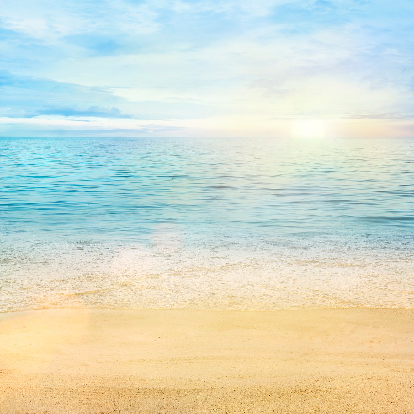 Scenic Landscape Photography Background Beach Ocean Sunrise Backdrop IBD-19939 - iBACKDROP-Baby Photo Background, Beach Ocean Sunrise Backdrop, Landscape, Landscape Background, Photo Background, Photography Background, scenic backdrops, Scenic Background