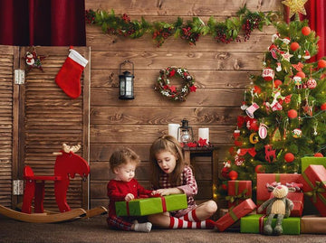 Trojan Horse Christmas Scene Background Photography Backdrops IBD-19213