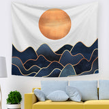 Abstract Mountain Sun Home Decor Tapestry IB24480