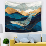 Art Whale Mountain Home Decor Tapestry IB24473