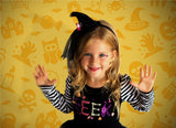 Children Festival Backdrops Halloween Pumpkin Patterned Background  IBD-19001 - iBACKDROP