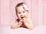 Pink Wood background Portrait Photography Backdrop for Baby Birthday IBD-19906