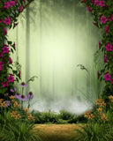 Around Flowers and Grass Background Baby Backdrops IBD-19343 - iBACKDROP-Baby Kid Backdrops, Beautiful Backdrops, Cartoon Fairytale Backdrops, Green Backdrop, Jungle Backdrop, Tree Backdrops