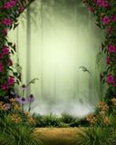 Around Flowers and Grass Background Baby Backdrops IBD-19343 - iBACKDROP-Baby Kid Backdrops, Beautiful Backdrops, Cartoon Fairytale Backdrops, Green Backdrop, Jungle Backdrop, Tree Backdrops