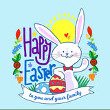 Baby Photography Backdrop Of Easter Rabbit IBD-24539