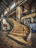 Background of Behaviorism Photography Backdrop of Abandoned Power Plant Stairs IBD-20096 - iBACKDROP-Abandoned Power Plant Stairs, Behaviorism, photography backdrop, photography backdrops, Portrait Photography backdrops, Scenic Backdrops
