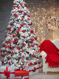 Beautiful Christmas Tree Decoration Background Photography Backdrops IBD-19328