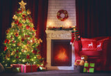Beautiful Luminous Christmas Tree Background IBD-19310