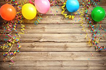 Board Balloon Happy Birthday Background Baby Shower Backdrop for portrait IBD-19553