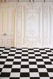 Patterned Backdrops Plaid Backdrops Black and White Background CM-6978-E