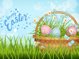 Cartoon Easter Color Eggs Background For Photography IBD-24544