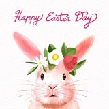 Cartoon Easter PinK Rabbit Backdrops For Photography IBD-24540