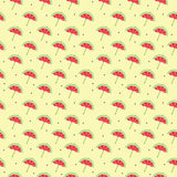 Cartoon Pattern Umbrella Watermelon Pastel Backdrop Yellow Photography Background for Kid IBD-20135