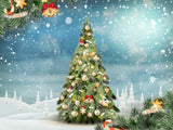 Cartoon Christmas Tree Backdrops Festival Backdrops IBD-19386