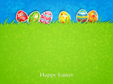 Children Cartoon Easter Green Grass Background Photography Decoration Backdrop IBD-19921