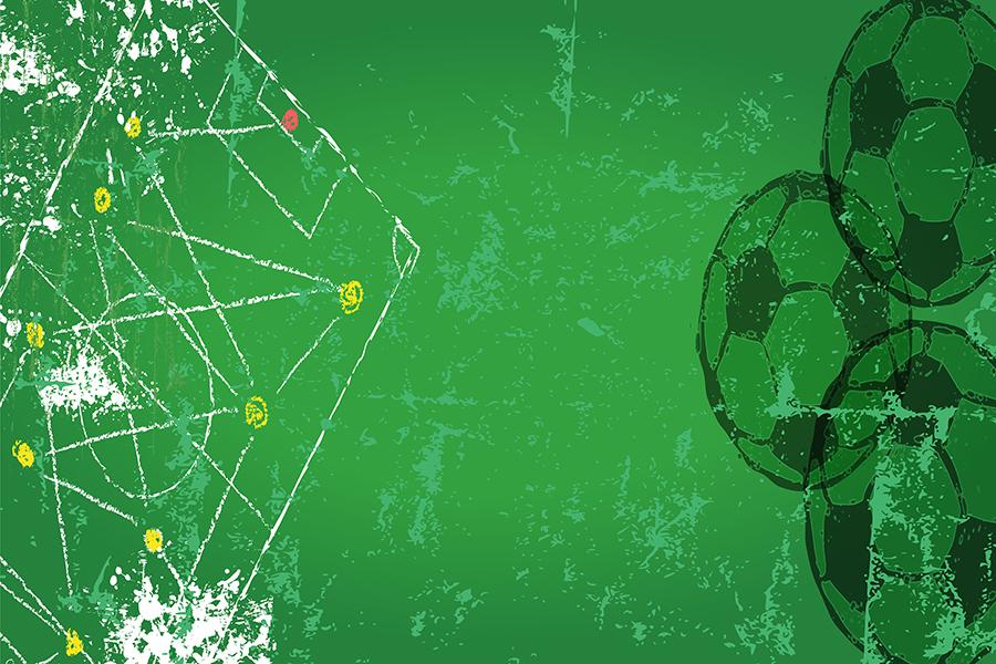 Children's Green Football Background Portrait Photography Backdrop for Baby IBD-19755