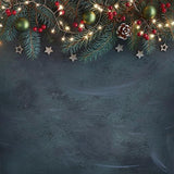 Christmas Dark Color Background Lights Decoration  Backdrops Photography Backdrop IBD-19708