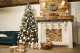 Christmas Indoor Warm Decorations Festival Backdrops IBD-19302