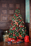 Christmas Tree Corner Background Photography Backdrops IBD-19409