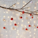 Christmas Creative Warm Color Star Lights String Brick Wall Photography Background Cloth IBD-24249