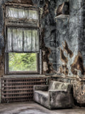 Dim Dilapidated Abandoned House Background Art Photography Background IBD-19981 - iBACKDROP-Abandoned House Background, backdrop photography, For Photography, Photography Background, Portrait Photography backdrops, Scenic Backdrops