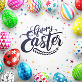 Easter Colorful Eggs Background For Photograpy IBD-24543
