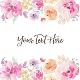 Event Decoration Welcome Background Custom Flower Photography Backdrops IBD-20058 - iBACKDROP-diy photo booth backdrop, Event Decoration, festival backdrops, Flower Photography Backdrops, Patterned Backdrops, photography backdrops, Welcome Background