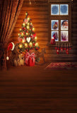 Christmas Backdrops Christmas Tree Background Red Backdrop G-022