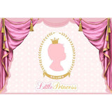Baby Show Backdrop Girl Background Pink Backdrop G-129 - iBACKDROP-baby shower backdrop, custom, Little Girl Backgrounds, pink backdrop