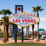 Attractions Las Vegas Backdrop G-163 - iBACKDROP-fireplace backdrop, garden treasures patio backdrop screen