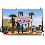Attractions Las Vegas Backdrop G-163 - iBACKDROP-fireplace backdrop, garden treasures patio backdrop screen