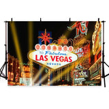 Attractions Iconic Landmarks Las Vegas Backdrop G-165 - iBACKDROP-personalized photo backdrop, press conference backdrop, rainbow backdrop