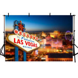 Attractions & Iconic Landmarks Backdrops Colored Eggs Las Vegas Backdrops G-174 - iBACKDROP-Attractions Backdrops, sky backdrops