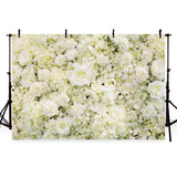 Patterned Backdrops Flower Wall Background White Backdrop G-184