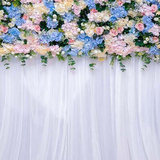 Patterned Backdrops Flower Backdrop Curtain Backgrounds G-244