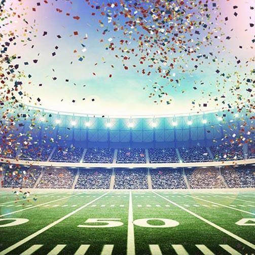 Football Background Colorful Backdrops G-263 - iBACKDROP