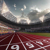 Football Background Red Backdrops G-271 - iBACKDROP