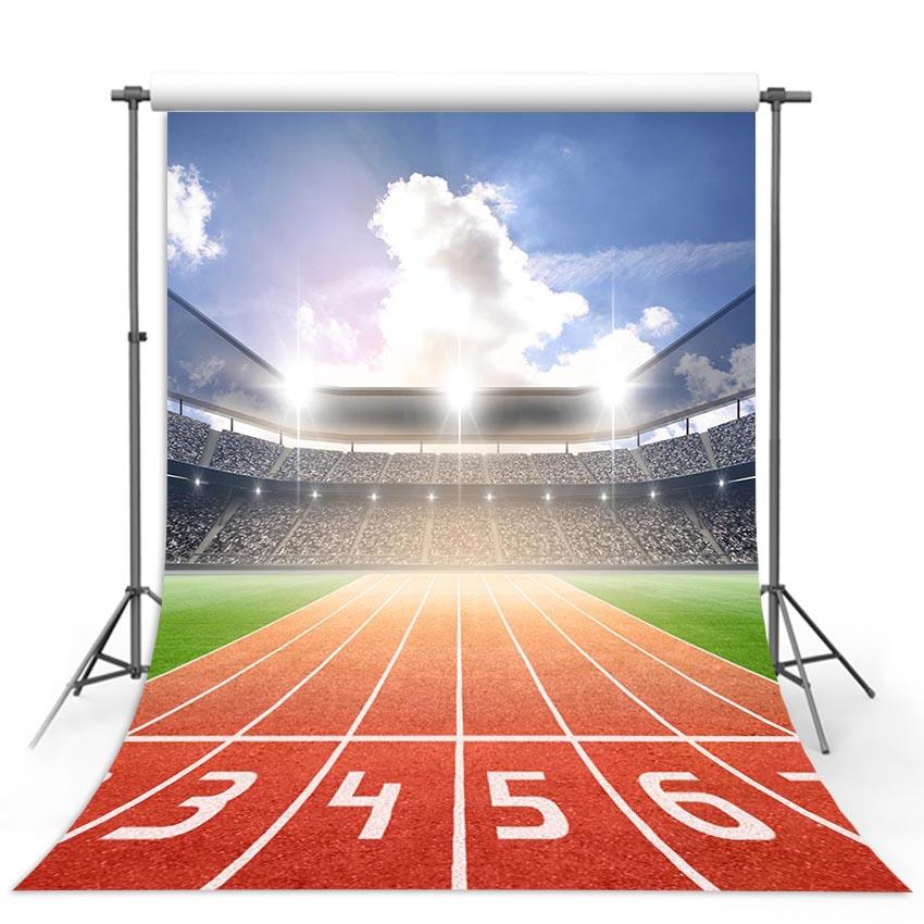 Football Background Red Backdrops G-289