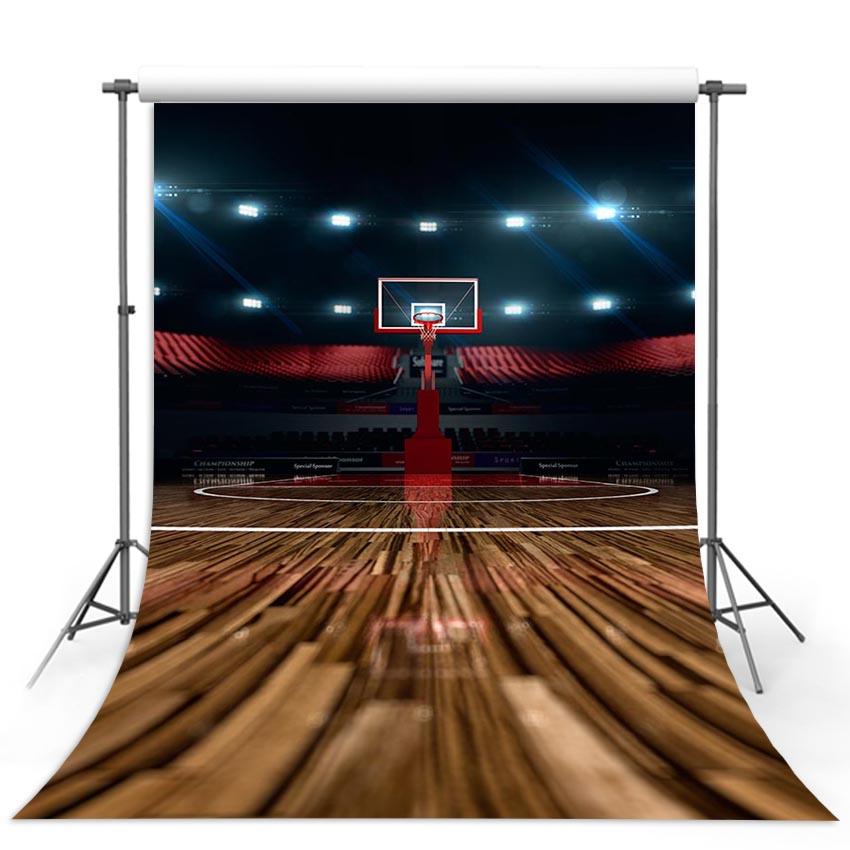 Basketball Backdrops Brown Backgrounds G-313 - iBACKDROP-Camera Backdrops, Patterned Backdrops, Photo Booth Backdrop, Themed Patterned Backdrops, Vintage Backdrop