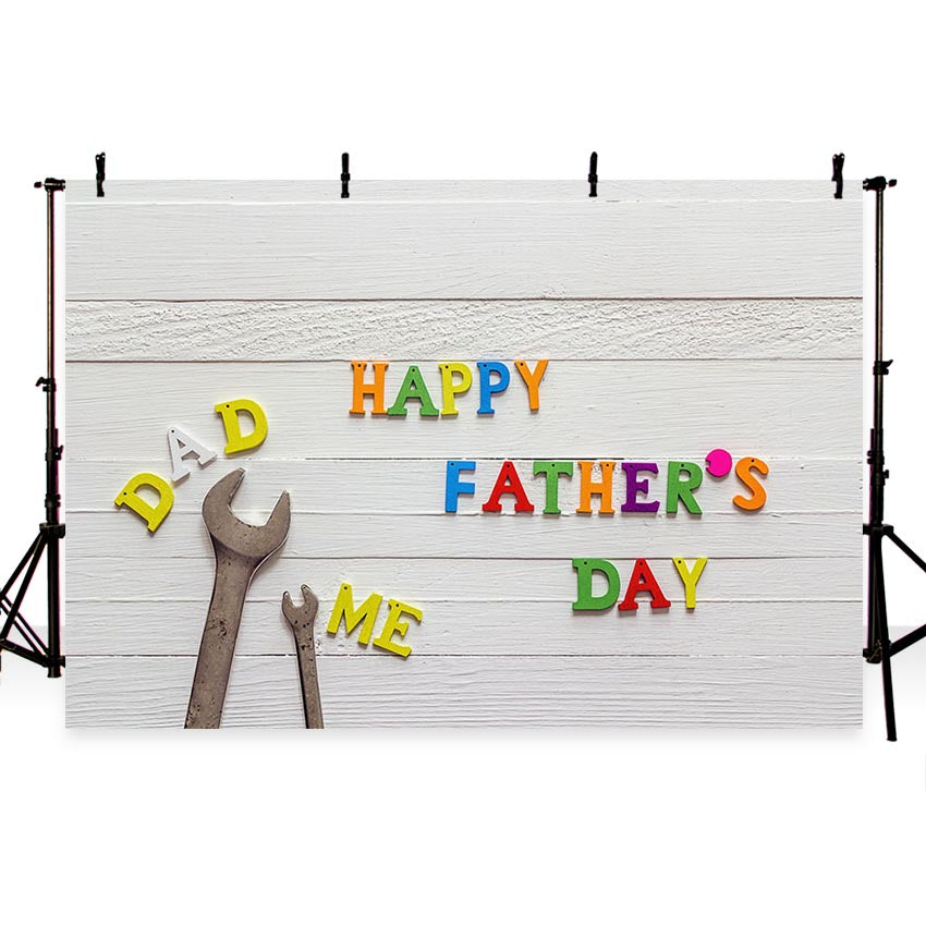 Father's Day Backdrops White Background G-393